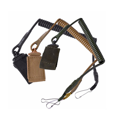 Boucle de Lanyard Strap With Hook And de sécurité de bobine de conservation de pistolet d'arme