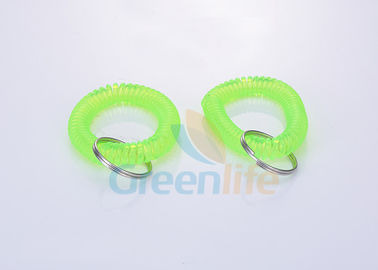 Support vert de clé de bobine de poignet de fluorescence, bracelet plat Keychain de bobine de soudure