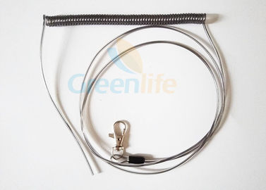 Queue adaptée aux besoins du client de l'extrémité 1M de la griffe une de Lobester de câble de bobine de fil de spirale de ressort