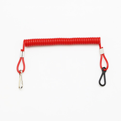 Ligne extensible de Lanyard Strap Rope Red Cord d'outil de bobine de ressort de crochet en J