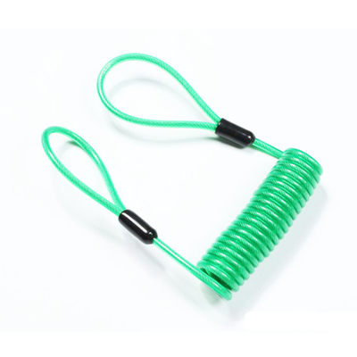 Les doubles boucles en plastique câblent le vert de Lanyard Tool Drop Prevention Bungee de bobine