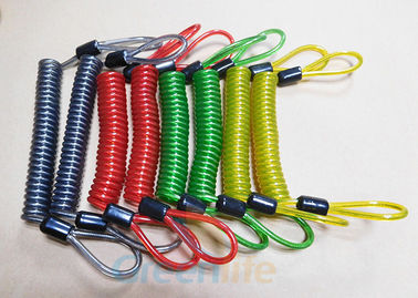 la coutume en plastique de lanière de bobine de 3.0MM colore le revêtement d'unité centrale avec 2 extrémités de boucle de corde