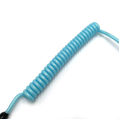 Outil de bobine de noyau de nylon cord cord cord Lanyard à main libre bleu ciel en plastique revêtu